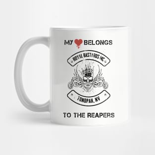 Royal Bastards MC Tonopah, NV Heart Mug